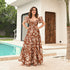 Leafy Cascade Long Dress